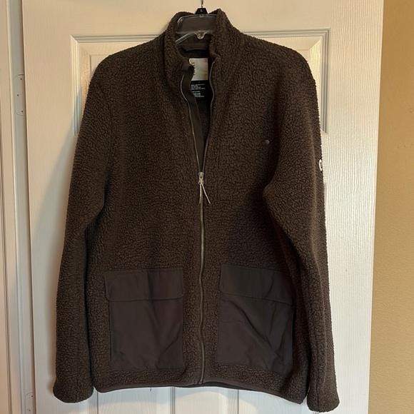 Vuori Other - Vuori Idyllwild men’s charcoal full zip Sherpa fleece jacket size large